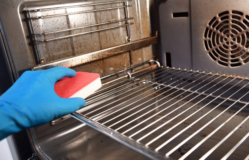 cleaning oven racks
